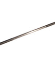 7/8 inch diameter straight metal rod threaded on both ends.