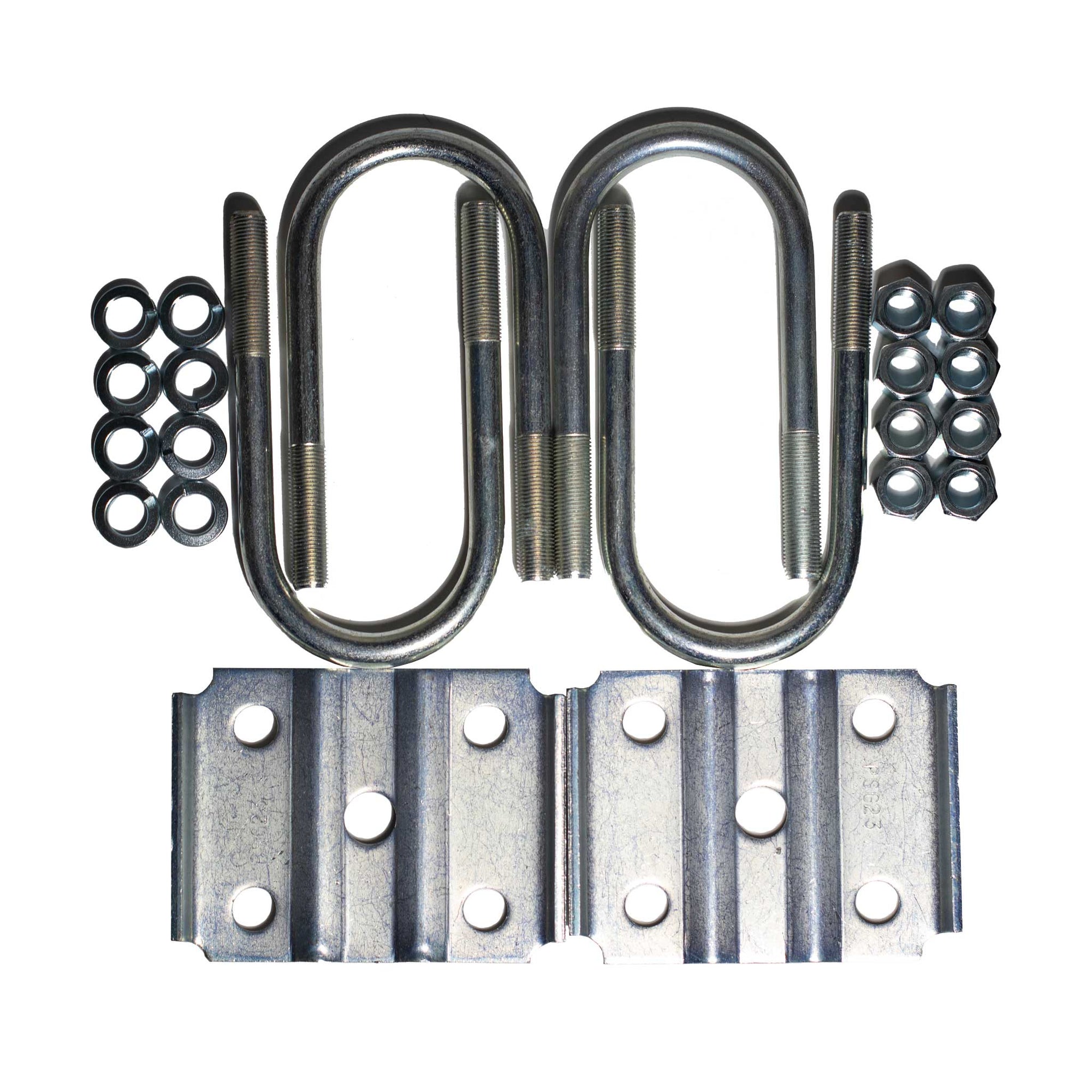 Zinc trailer U-bolt kit.