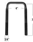 Aubk8554-070 U-bolt kit diagram.