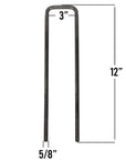 Body U-bolt kit 3 inch inside diameter 12 inch long.