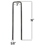 Body U-bolt kit 3 inch inside 16 inch long.