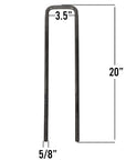 Body U-bolt kit 3.5 inch inside 20 inch long.