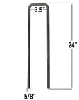 Body U-bolt kit 3.5 inch inside 24 inch long.