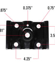 Ford U-bolt plate M1913 measurements.