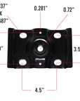 Ford U-bolt plate M1915 measurements.