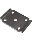 Trailer U-bolt plate 4 inches wide side view.