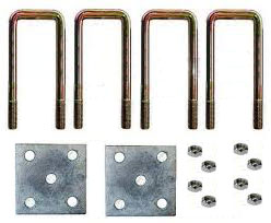 9/16 inch zinc trailer U-bolt kit.